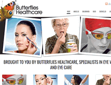 Tablet Screenshot of butterflies-healthcare.co.uk